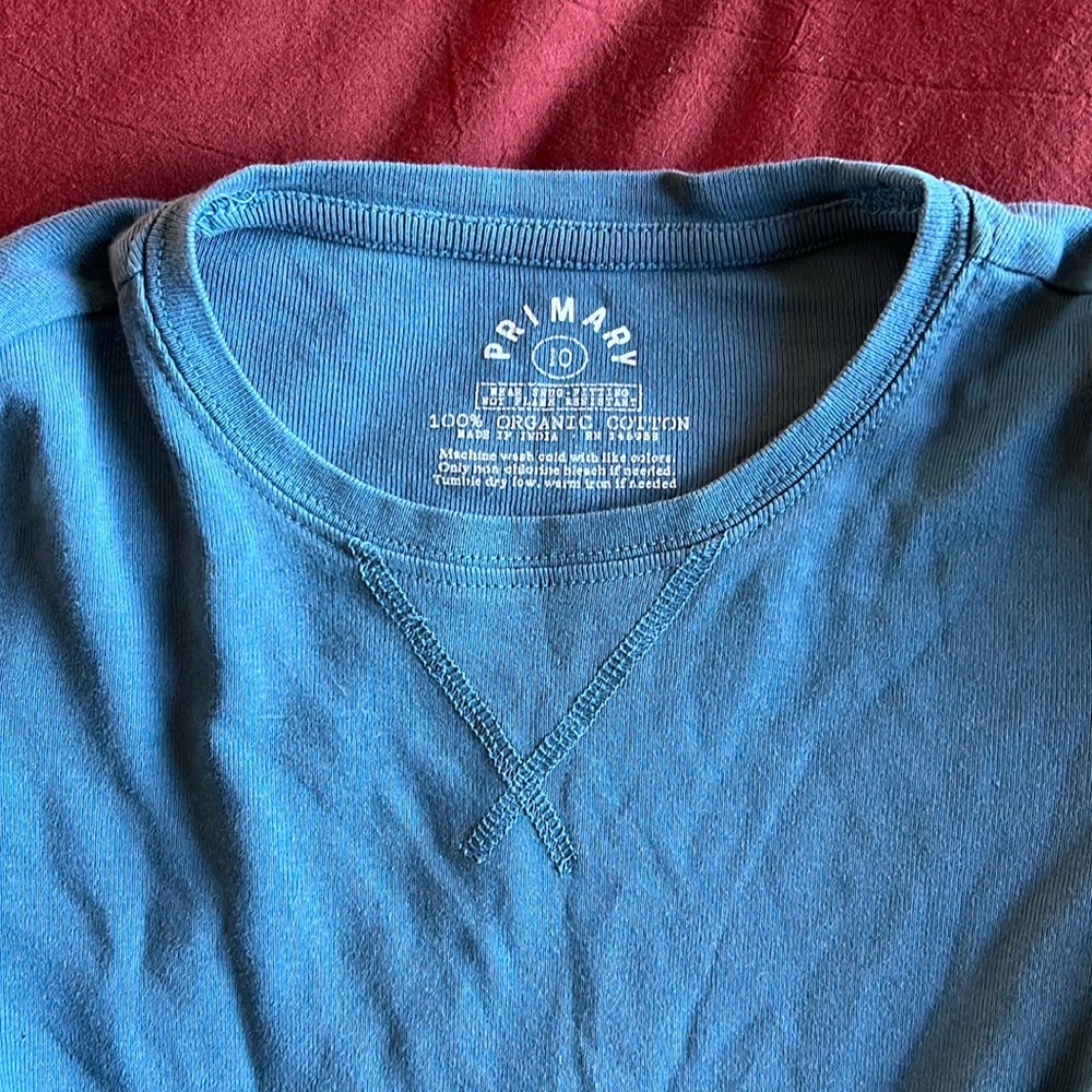 Primary Organic Cotton Pajamas sz10 Teal